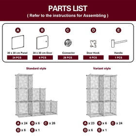 C&AHOME assembly steps with mallet simplify building the unit.
