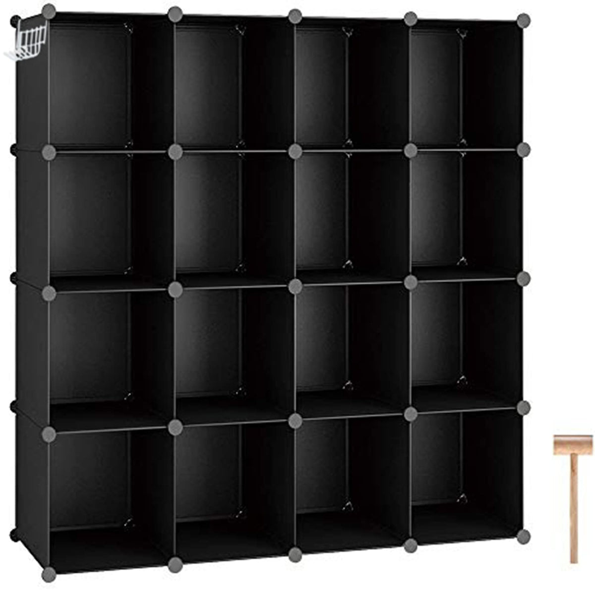 C&AHOME cube storage organizer assembly guide shows easy setup for flexible layouts