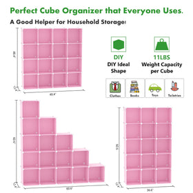 Cahome storage cubes used for books, toys, and small items organization