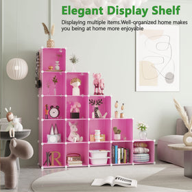 Cahome pink modular cubes arranged in a configurable layout for different spaces