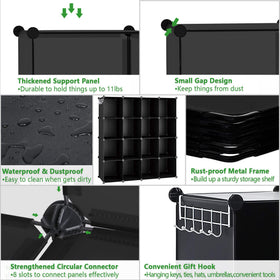 C&AHOME cube storage organizer robust construction ensures sturdy daily use