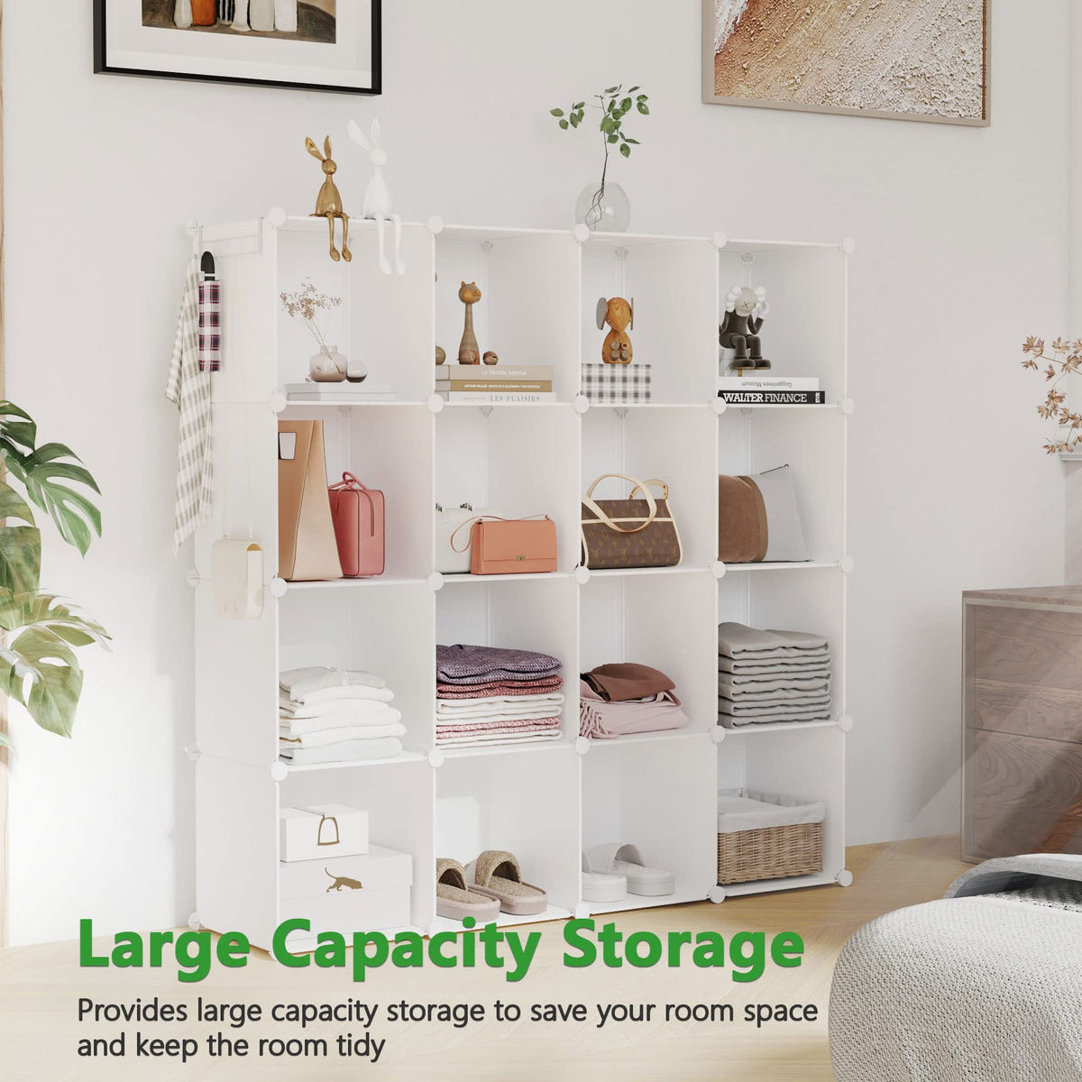 C&AHOME pp-material-frame shows durable connectors for sturdy cube units.