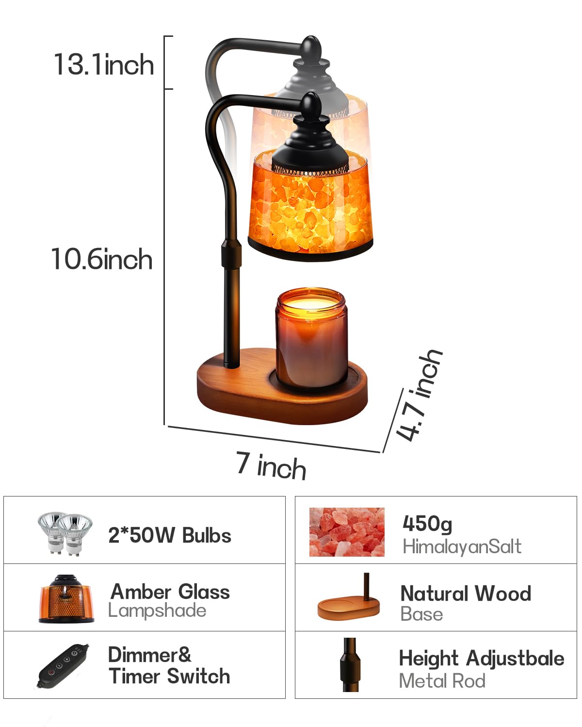 Gift-ready CaHomet 3-in-1 lamp ideal for housewarmings and gifts.