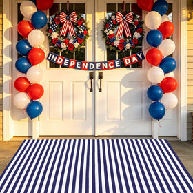 CAINANEL cotton door mat provides soft comfort and lasting wear at the doorway.