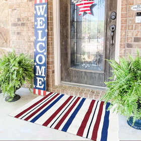 CAINANEL durable cotton blend stands up to outdoor wear while expressing patriotic style.