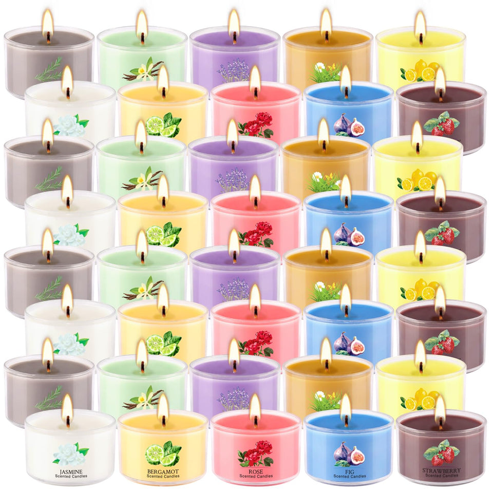 CAKETYCG 40-scented candle set box for stylish home ambiance and gifting