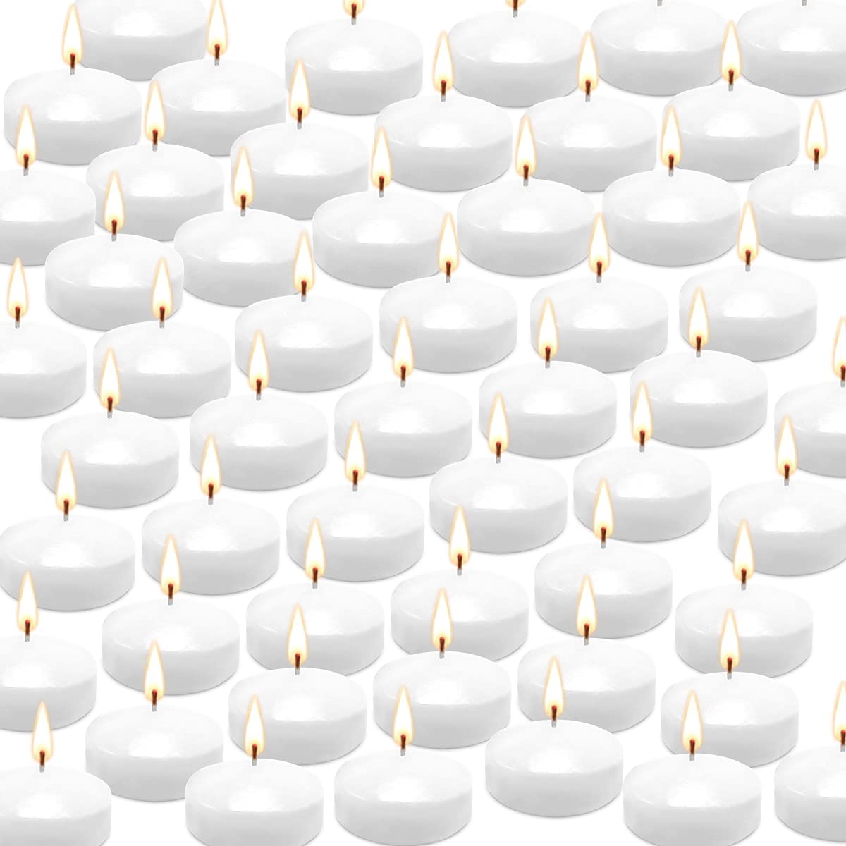 CAKETYCG 50 floating candles pack for serene water-centered arrangements.
