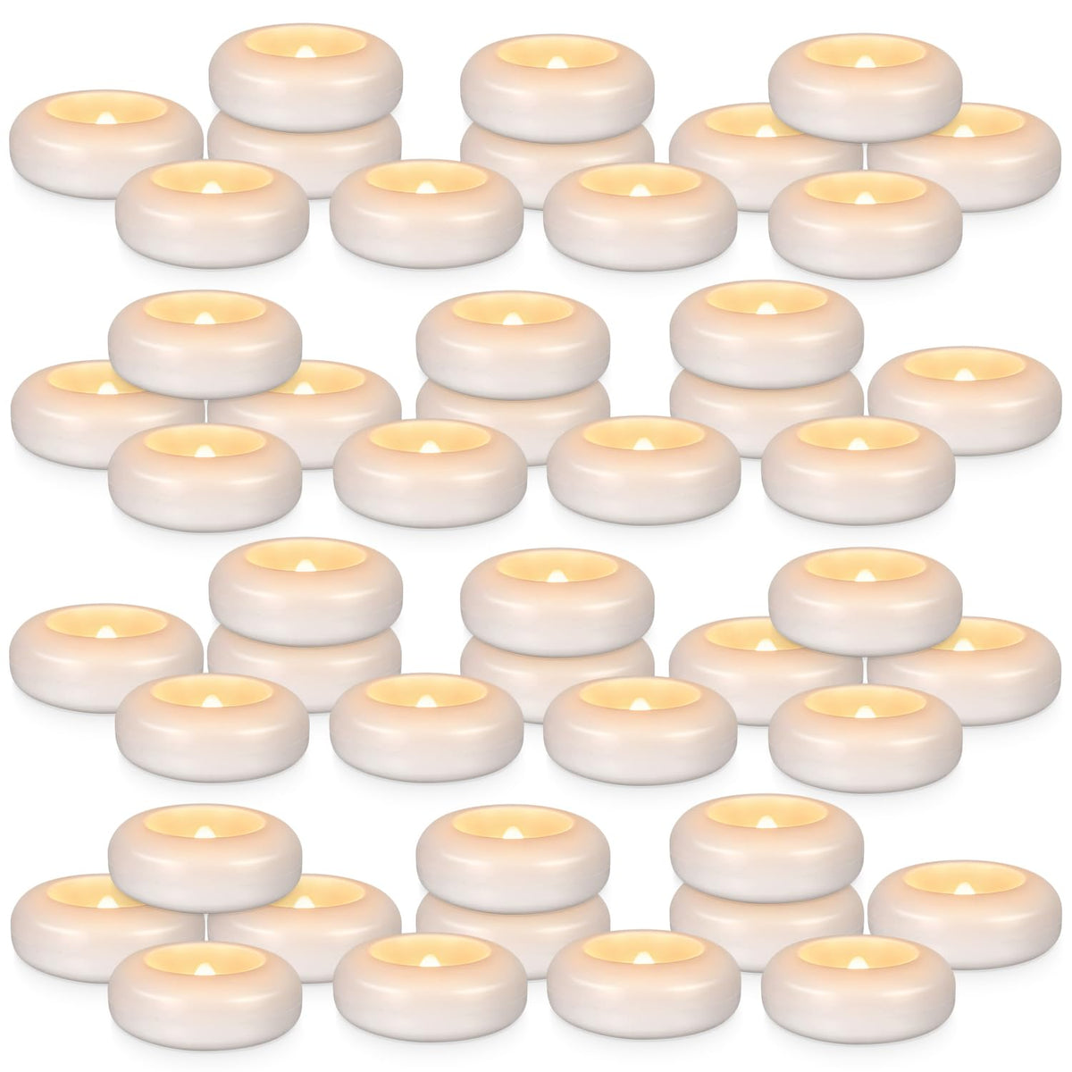 CAKETYCG easy-on/off switch tealight for quick setup.