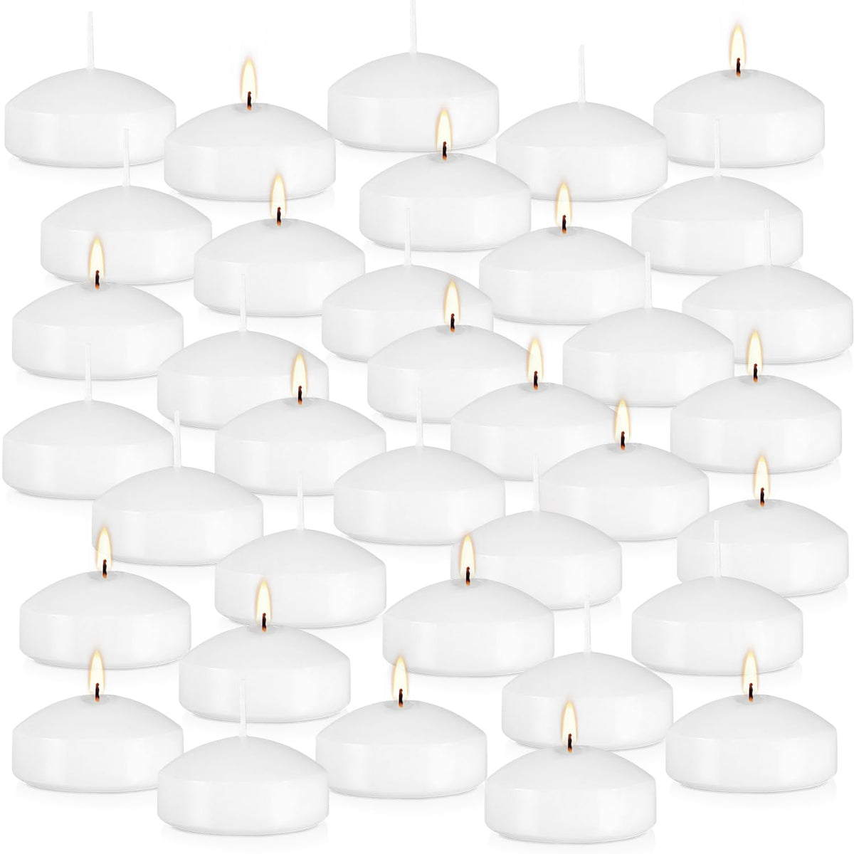 CAKETYCG white floating candle on water surface for elegant ambiance and safe floating.