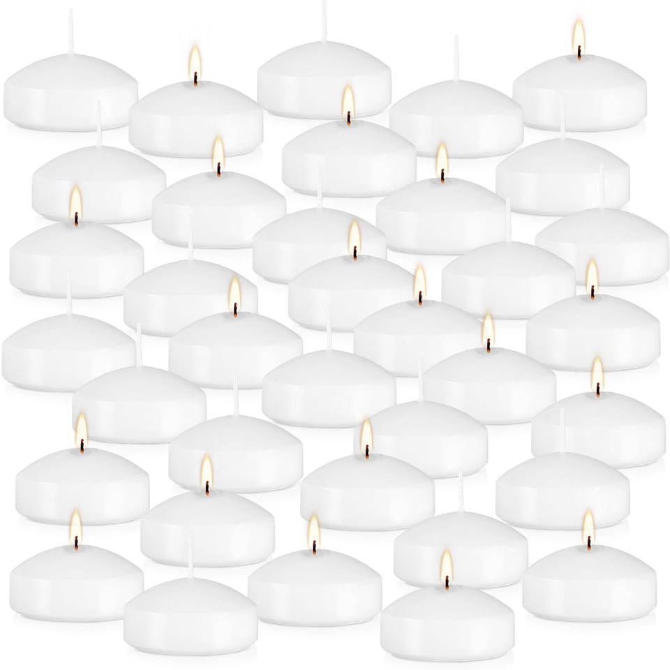 CAKETYCG white floating candle on water surface for elegant ambiance and safe floating.