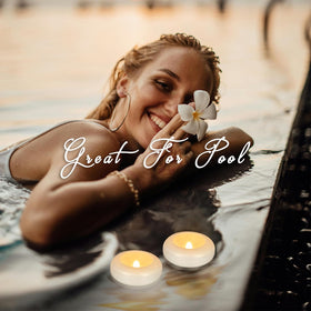CAKETYCG pool centerpiece tealight enhances water tables at events.