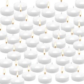 CAKETYCG white floating candle on water surface for elegant centerpieces.