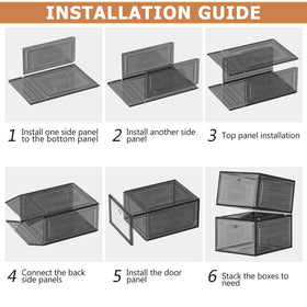 caktraie black shoe boxes help display sneakers neatly while protecting contents