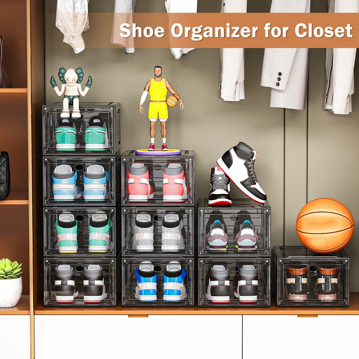 caktraie sturdy plastic construction ensures durable storage and long-term use