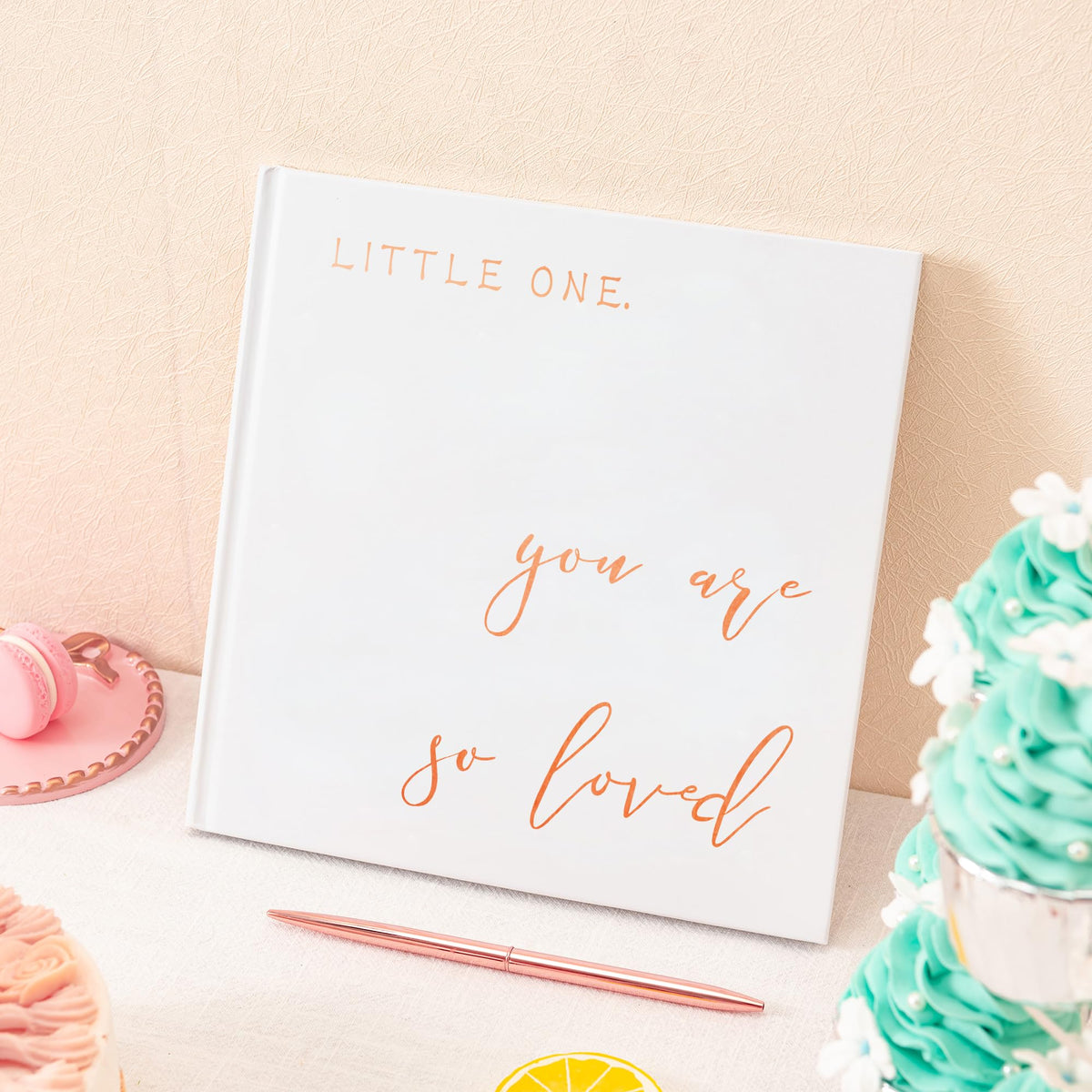 Calculs hardcover keepsake album with cream pages to prevent ink bleed.