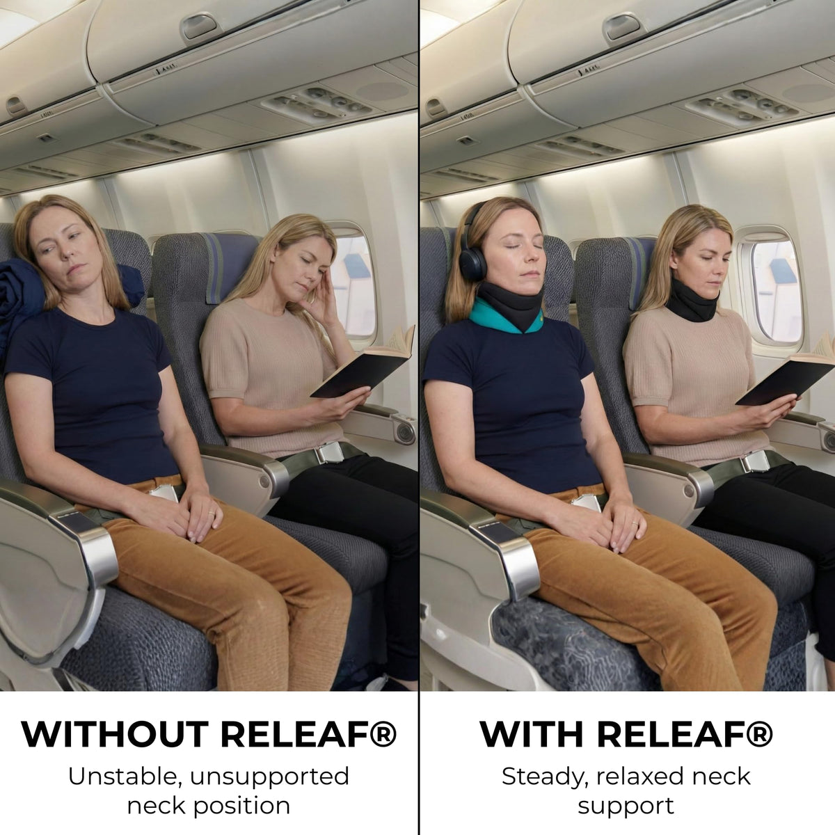 Caldera Releaf Neck Rest sleep and rest focus for naps and travel comfort