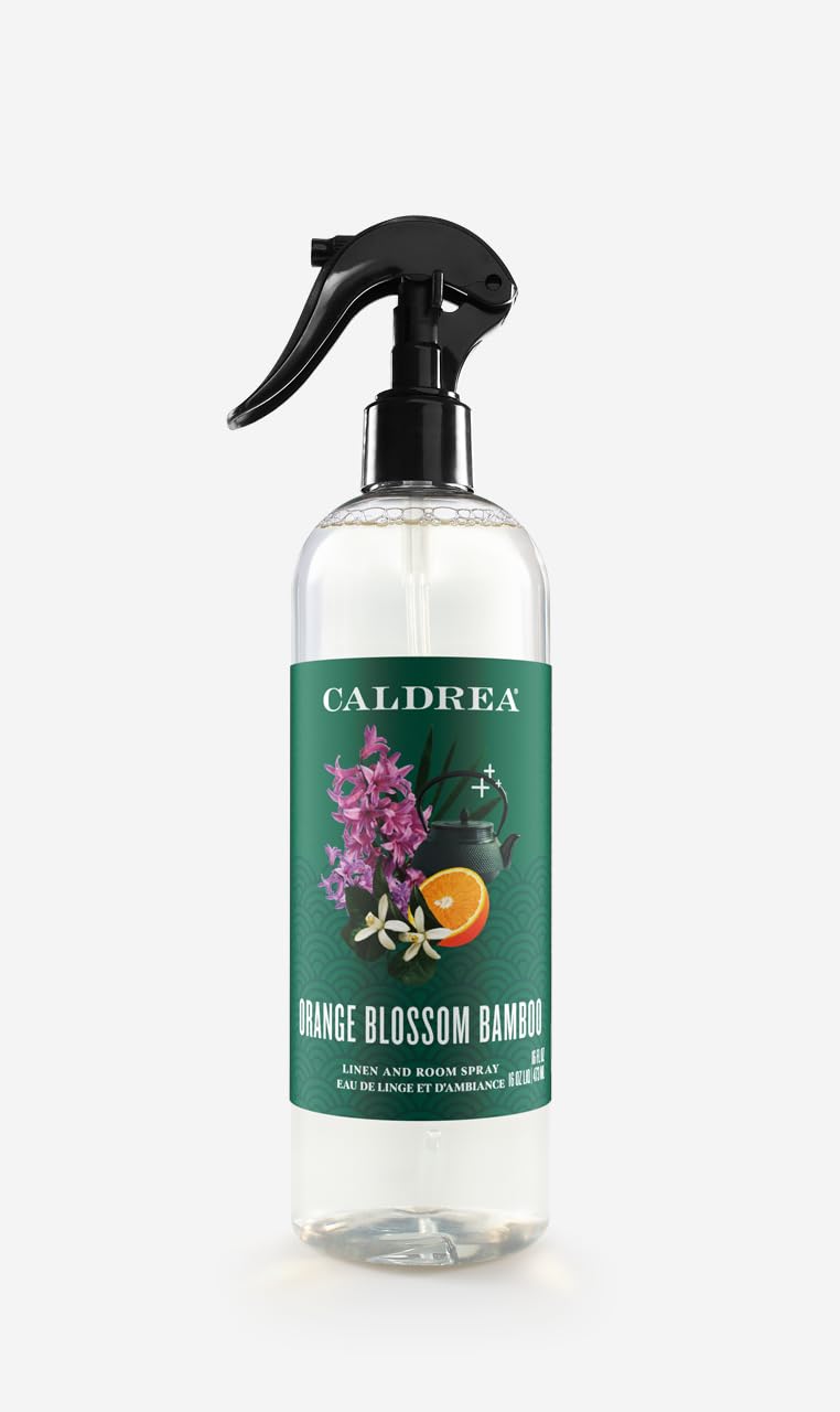 Caldrea Orange Blossom Bamboo linen and room spray ambiance enhances linen and rooms