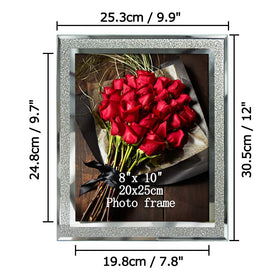 Calenzana Sparkle Glass Frame 8x10 gift-ready packaging.