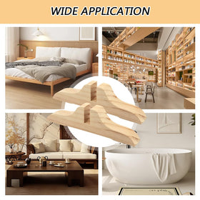 CALIDAKA sturdy wood feet prevent tipping when used with screens