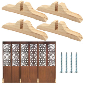 CALIDAKA universal-fit wood screen base supports most screens safely