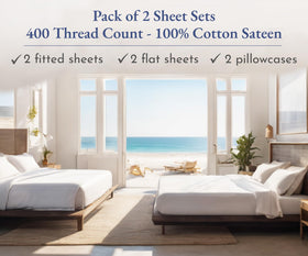 California Design Den 2-pack bedding set offers twice the convenience for families.