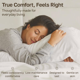 California Design Den 600TC sheets stay durable with warm wash and low tumble dry.