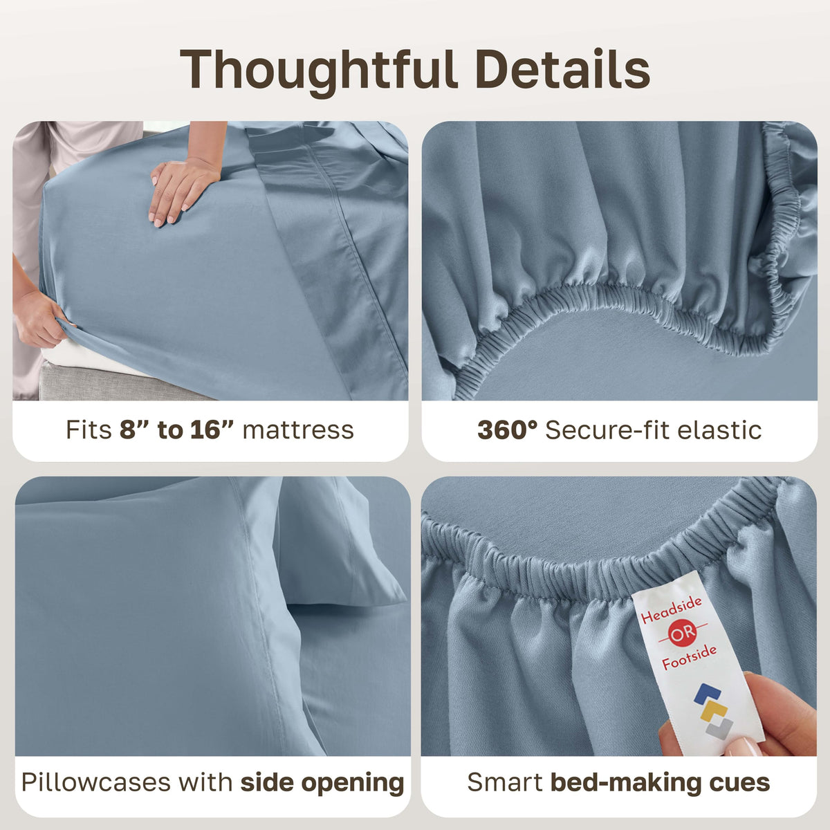 California Design Den 600TC OEKO-TEX bedding offers certified safety for restful nights.