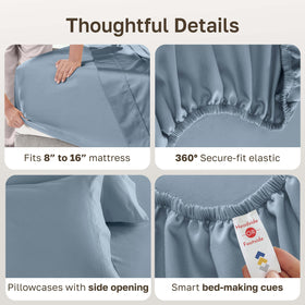 California Design Den 600TC OEKO-TEX bedding offers certified safety for restful nights.