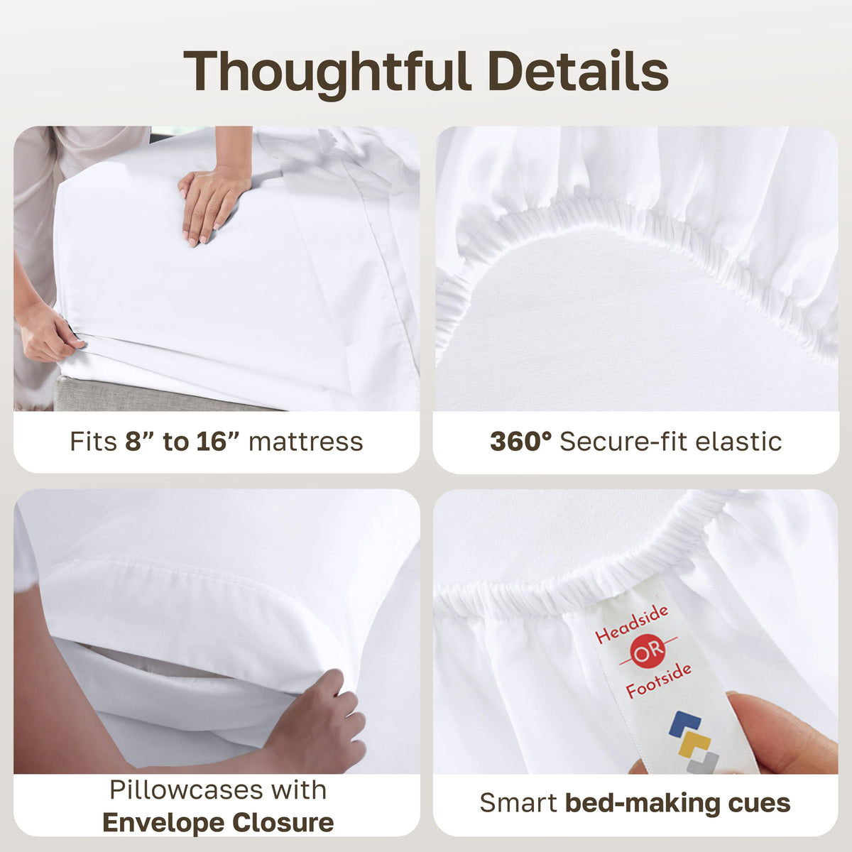 California Design Den deep-pocket fit shows snug King-size sheet performance.