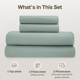California Design Den anti-skid elastic feature keeps sheets in place.