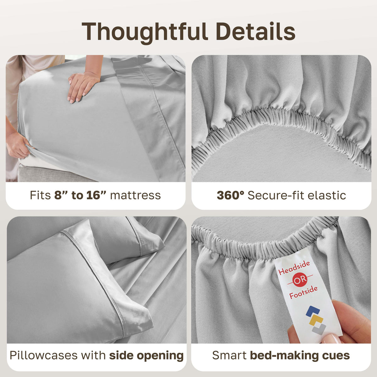 California Design Den bed with sheets demonstrating easy care in use.