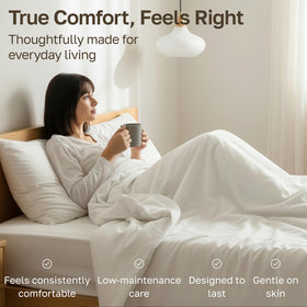 California Design Den tags simplify bed making on the sheet set