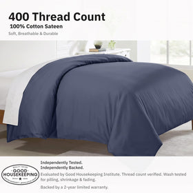 California Design Den inside corner ties keep duvet insert neatly in place.