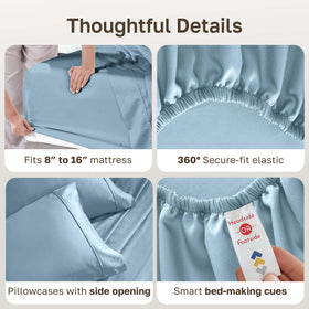 California Design Den deep-pocket elastic close-up for secure mattress fit