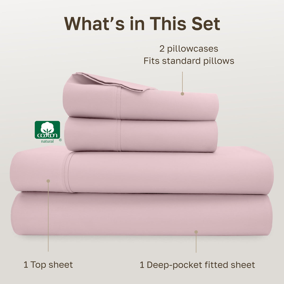 California Design Den deep-pocket fitted sheet stretched to fit 8–16 inch mattresses.