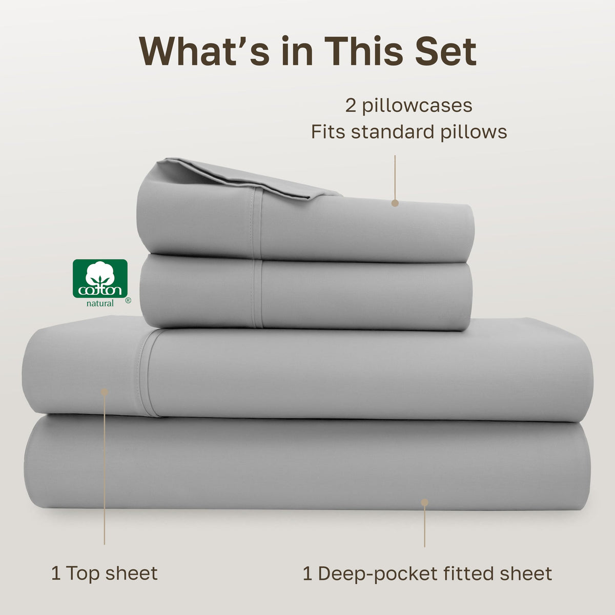 California Design Den deep-pocket fitted sheet on mattress 8–16 inches