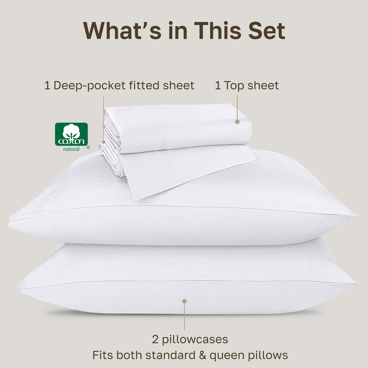 California Design Den deep pocket sheets fitted for secure mattress grip