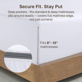 California Design Den durable organic cotton sheet that softens with each wash.