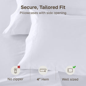 California Design Den durable pillowcase 2-pack highlighting fade resistance after washing
