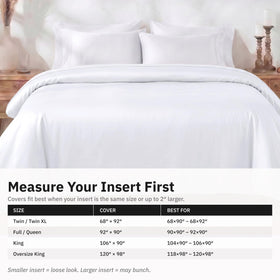 Inner ties on California Design Den duvet cover to keep the insert in place