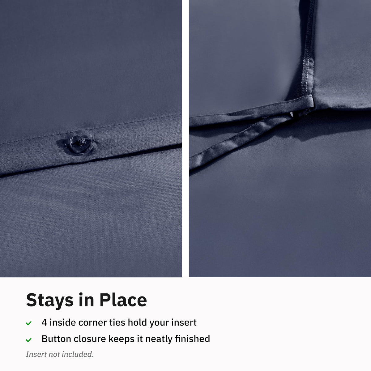 California Design Den easy-care finish stays crisp after regular washing.