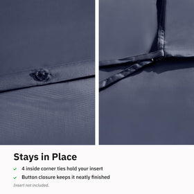 California Design Den easy-care finish stays crisp after regular washing.