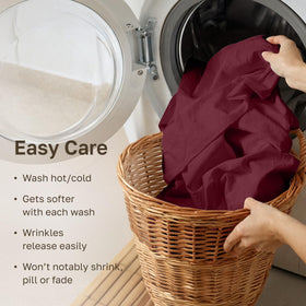 California Design Den easy-care queen sheets simplify laundry and daily use