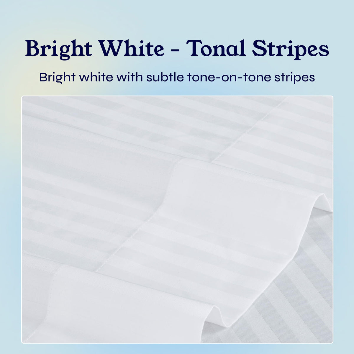 California Design Den elastic-all-around queen fitted sheet stays in place for easy bed making.