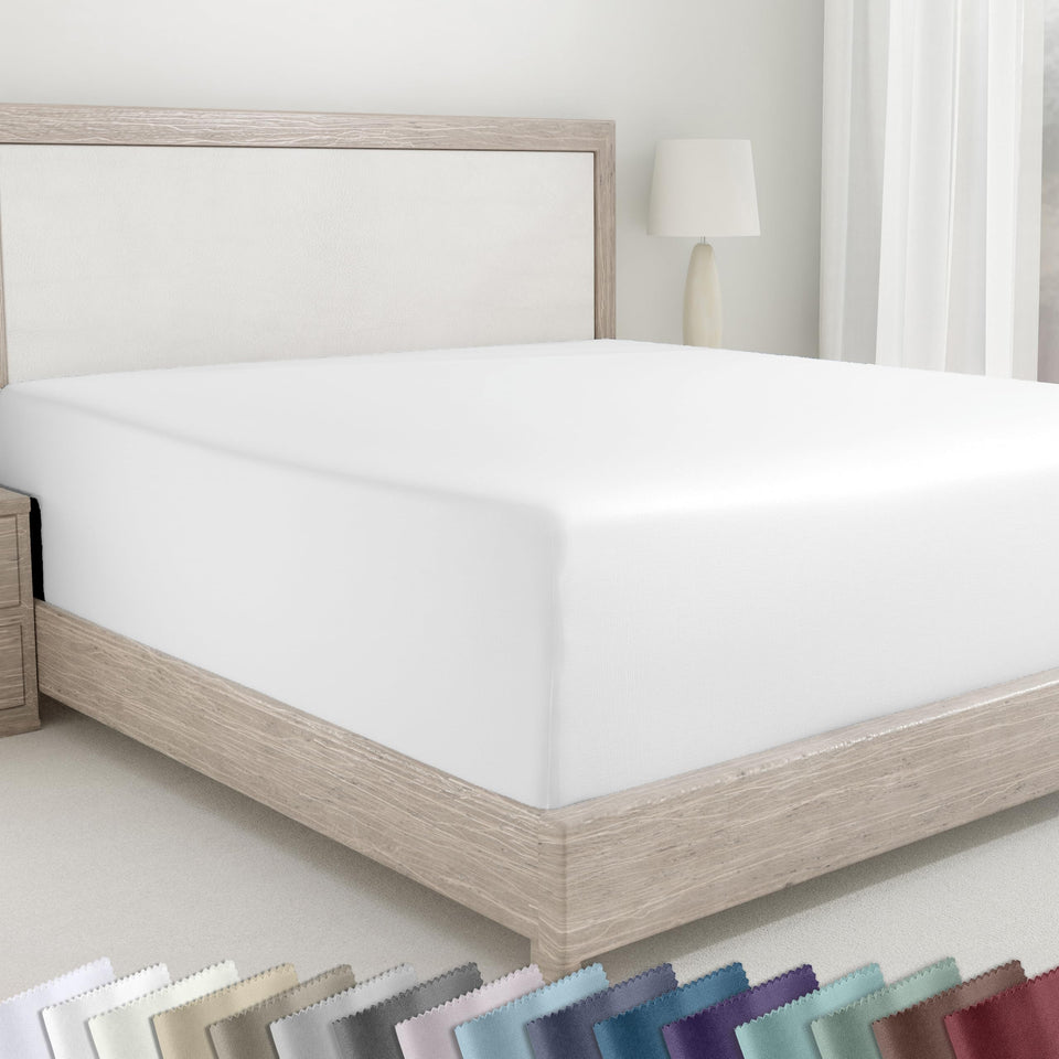 California Design Den queen fitted sheet with deep pocket for secure nightly fit