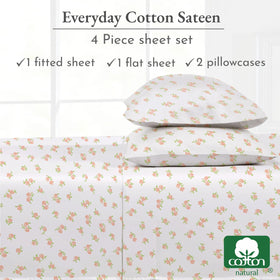OEKO-TEX label on California Design Den sheet set indicating certified safety.
