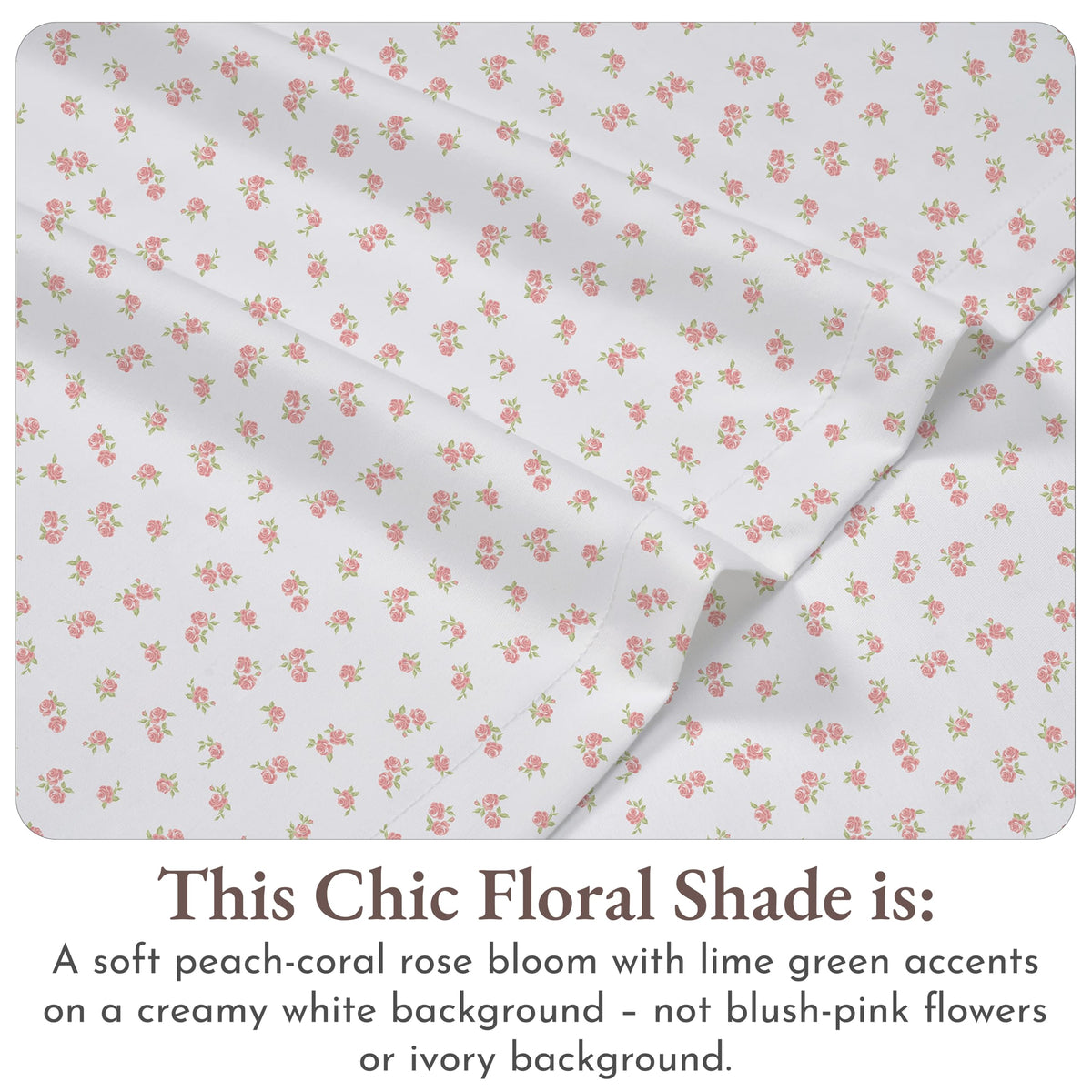 Pillowcases close-up from California Design Den floral set with envelope closures.