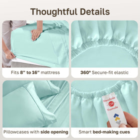 California Design Den Good Housekeeping award seal signals trusted bedding standard.