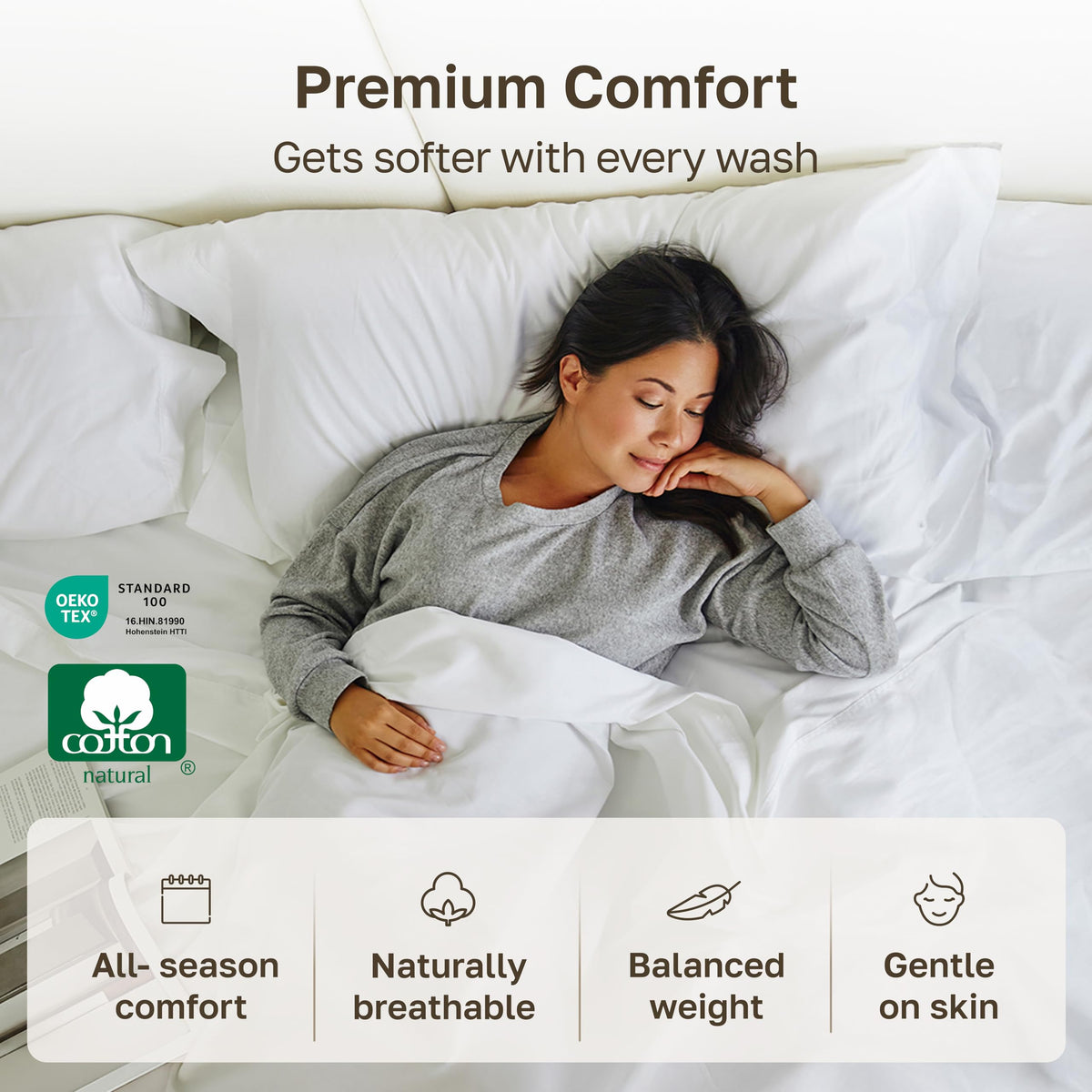California Design Den Good Housekeeping Seal flat sheet for trusted daily use