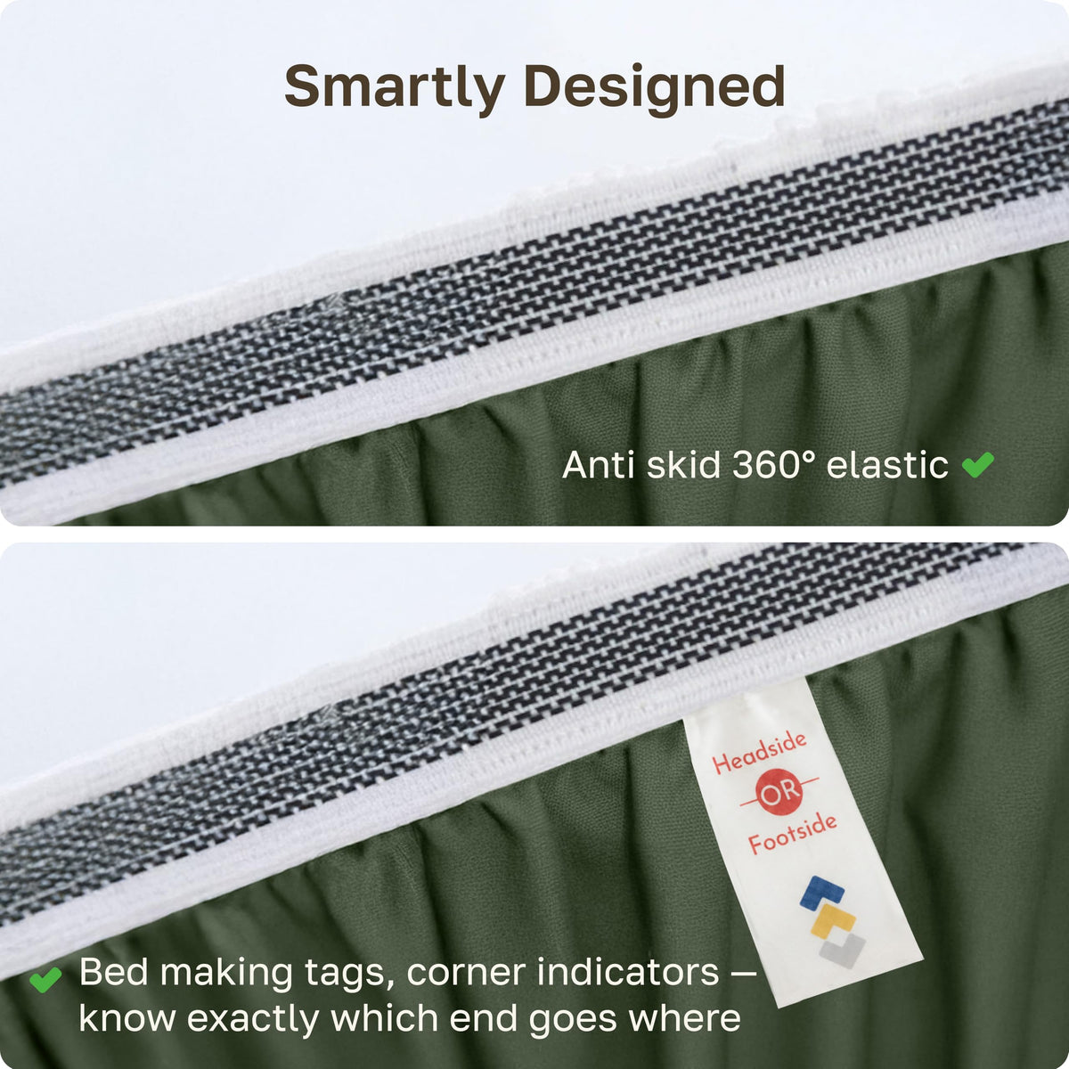 California Design Den GOTS-certified organic sheet for gentle skin contact.